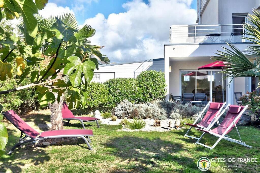 Localise - A80 - La Blanche - Cote Jardin - Plain-pied - Wifi Inclus - Draps Inclus - Animaux Bienvenue Guilvinec